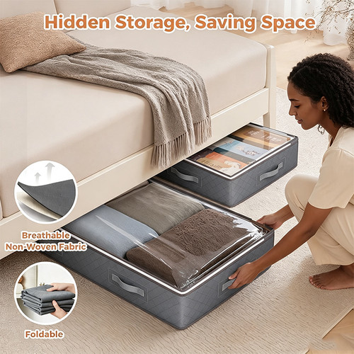 2pcs underbed clothes storage - 2pcs,