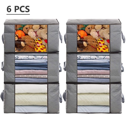 6pcs underbed clothes storage - underbed,