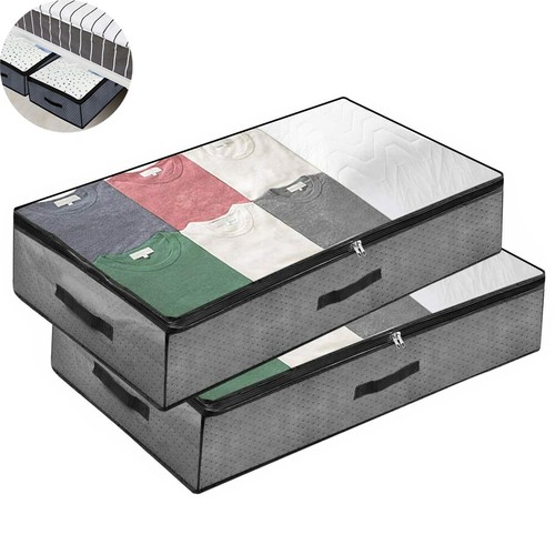 2pcs underbed storage bags 90l - 2pcs,